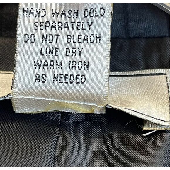 NEXX Women’s Jacket XL Black Red Floral Silk Linen Blend Open Front Quilted - Picture 5 of 11